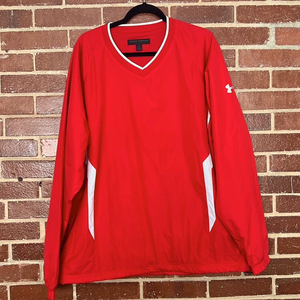 Under Amour Red Pullover Jacket, men’s XL